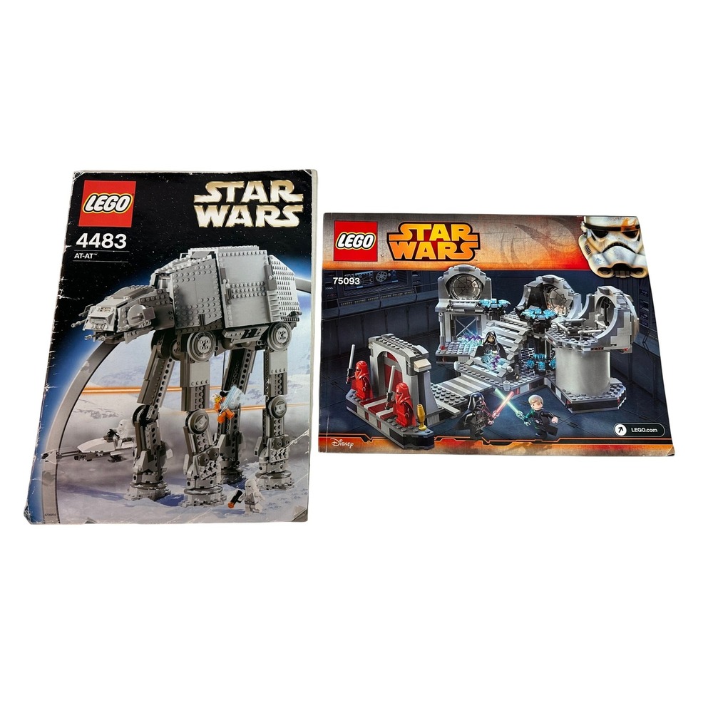 Lego Star Wars Instruction Manuals 4483 AT-AT and 75093 Death Star Final Duel